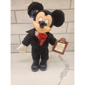 Vintage Applause Disney Mickey Mouse Plush The Enchanted Season Tuxedo Plush NWT